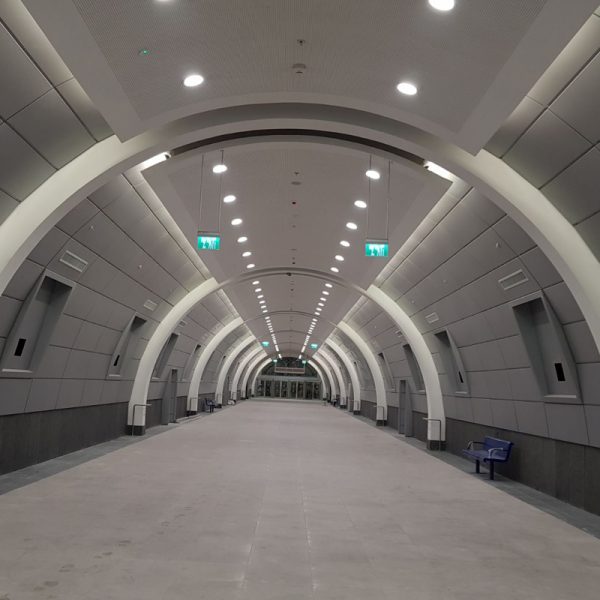 HA'UMA Railway Staytion. Floor and tiles work in tunnels and platforms over 8000 SQM. GC: Electra
